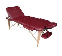 Polironeshop Vénus - Lit Pliant en Bois pour Massage, Esthéticienne et Tatouage, Robuste et Confortable pour Professionnels (Bordeaux)