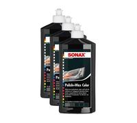 Polish + cire - SONAX - Couleur Noir - Carrosserie - Flacon 500ml - Lot de 3