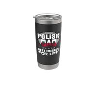Polish Dad Best Friends For Life Funny For Fathers Daddy Gobelet isotherme en acier inoxydable double paroi