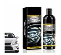 Polish Phare Voiture, Crème de Rénovation Phares, Kit Rénovation Phares Élimine Oxydation, Jaunissement Voile Terne, Compatible 100g
