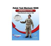 Polish Tank Mechanic 1939 Armored Fitter White Metal- 1:35e -