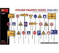 Polish Traffic Signs 1930-40 Diorama 1:3 5 Plastique Model Kit Miniart