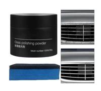Polish Vitre Cire Pour Fenêtres - Poudre Élimination Film Gras - Poudre Anti-Buée 80g Brillance pour Miroirs et Vitres