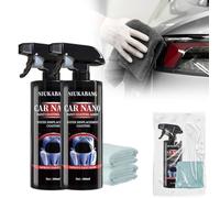 Polish Voiture Efface Rayure Voiture, Polissage au Micron Élimine les Éraflures et les Rayures, Auto Carrosserie Polissage au Micron Kit Polissage Voiture, Protection Durable (500ML, 2 Pièces)