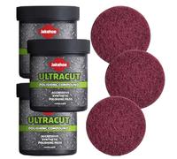 Polishing Compound,Surface Restoration Polish With Pad,Compound for Leather Wood Marble Countertop Refrigerators & Cookware Ovens Sinks (3 Pcs)