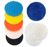 Polishing Kit,Smooth And Thin,Lightweight,Car Polishing Kit,Easy To Install And Remove,Suitable For Polishing Or Grinding,Like Cars,Glass,Stone,Ceramic (White+Blue)