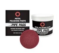 Polishing Paste, Gloss Repair Cream, Scratch Remover With Pad Support, Metal Shine Solution For Brass Aluminum, Exhaust Cleaner With Finish, Wheel Buffer For Professionals And Beginners