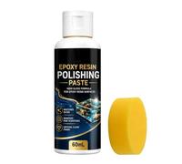 Polishing Wax for Epoxy Resin - 60ml Long Lasting Sanding Paste with Sponge