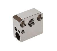 POLISI3D Bloc chauffant en cuivre recouvert de cuivre haute température Ender 3 Bloc de chaleur Compatible avec MK8 Extruder Ender 3 V2 Pro Ender 5 Plus CR10 S4 S5 Imprimante 3D Tous les Métal Hotend