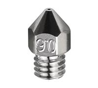 POLISI3D Buse en cuivre plaqué haute température Sharp MK8 de 0,6 mm, durable antiadhésif, compatible avec les imprimantes 3D Snapmaker Ender 3 Pro Ender 5 CR10 V2 S4 S5 Anet A8 (0,6 mm)