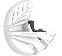 POLISPORT 8151100002 - Protecteur de disque et fourche inférieure en polypropylène résistant aux chocs et à l'abrasion compatible avec les motos en couleur Blanc