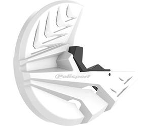 POLISPORT 8151100002 - Protecteur de disque et fourche inférieure en polypropylène résistant aux chocs et à l'abrasion compatible avec les motos en couleur Blanc