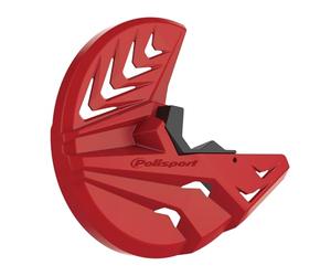 POLISPORT 8151600005 - Protecteur de disque et fourche inférieure en polypropylène résistant aux chocs et à l'abrasion compatible avec les motos en couleur Rouge