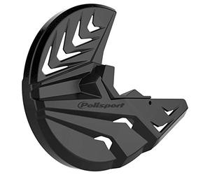 POLISPORT 8155100001 - Protecteur de disque et fourche inférieure en polypropylène résistant aux chocs et à l'abrasion compatible avec les motos en couleur Noir