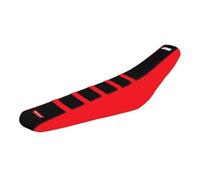 Polisport 8157200003 - Housse de Selle de Course performante de Remplacement Facile à Installer avec Effet antidérapant et adhérence Parfaite Compatible Con motocicletas Honda en Color Rouge/Noir