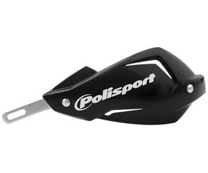 POLISPORT 8306700009 - Protège-Mains Universel Touquet Avec Nouveau Système de Montage Protection Totale avec Barre en Aluminium, Couleur Noire