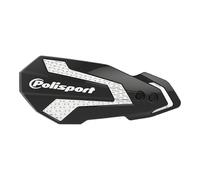 POLISPORT 8308200001 - Protège-mains MX FLOW 1 point de fixation MX-Style en plastique avec kit de montage inclus compatible avec les motos BETA RR en couleur noir/blanc
