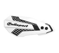 POLISPORT 8308200014 - Protège-mains MX FLOW 1 point de fixation MX-Style en plastique avec kit de montage inclus compatible avec les motos Yamaha en couleur blanc/noir