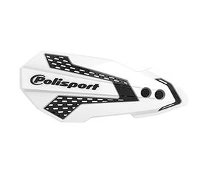 POLISPORT 8308200018 - Protège-mains MX FLOW 1 point de fixation MX-Style en plastique avec kit de montage inclus compatible avec les motos Honda en couleur blanc/noir