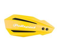 POLISPORT 8308500016 - Protège-mains BULLIT 1 point de fixation MX-Style en plastique avec kit de montage inclus compatible avec les motos Suzuki, Kawasaki, Yamaha en couleur jaune