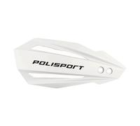 POLISPORT 8308500019 - Protège-mains BULLIT 1 point de fixation MX-Style en plastique avec kit de montage inclus compatible avec les motos Yamaha en couleur blanc