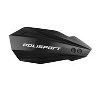 POLISPORT 8308500059 - Bullit Protège-Mains Rieju MR 300/250 21'-25' Protection Compacte, Ventilée et Polyvalente avec Système de Montage Double, Couleur Noire