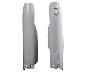 POLISPORT 8351100001 - Ensemble de protections de fourche en polypropylène résistant aux chocs sans matériel compatible avec les motos Suzuki en couleur blanc