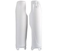 POLISPORT 8351800001 - Ensemble de protections de fourche en polypropylène résistant aux chocs sans matériel compatible avec les motos Kawasaki en couleur blanc