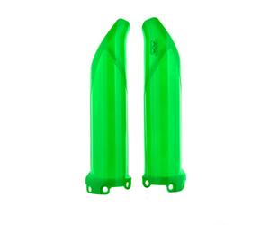 POLISPORT 8351800008 - Ensemble de protections de fourche en polypropylène résistant aux chocs sans matériel compatible avec les motos Kawasaki en couleur vert