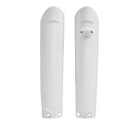 POLISPORT 8398600002 - Ensemble de protège-fourche fabriqué en polypropylène résistant aux impacts sans ferrures, compatible avec les motos SHERCO en couleur Blanc