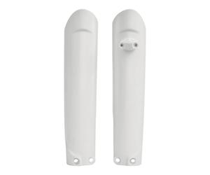 POLISPORT 8398600002 - Ensemble de protège-fourche fabriqué en polypropylène résistant aux impacts sans ferrures, compatible avec les motos SHERCO en couleur Blanc