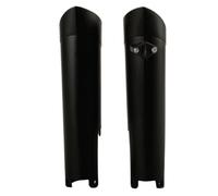 POLISPORT 8398600003 - Ensemble de protections de fourche en polypropylène résistant aux chocs sans matériel compatible avec les motos GAS GAS, Husqvarna, KTM, Rieju en couleur noir
