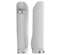 Polisport 8398900001 - Ensemble de Protections de Fourche en polypropylène résistant aux Chocs sans matériel Compatible avec Les Motos Husqvarna en Couleur Blanc