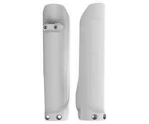 POLISPORT 8398900001 - Ensemble de protections de fourche en polypropylène résistant aux chocs sans matériel compatible avec les motos Husqvarna en couleur blanc