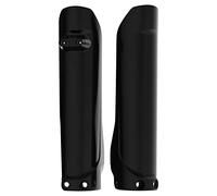 Polisport 8398900002 - Ensemble de Protections de Fourche en polypropylène résistant aux Chocs sans matériel Compatible avec Les Motos Husqvarna en Couleur Noir