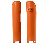 Polisport 8399000002 - Ensemble de Protections de Fourche en polypropylène résistant aux Chocs sans matériel Compatible avec Les Motos KTM en Couleur Orange