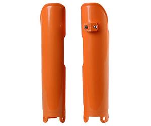 Polisport 8399000002 - Ensemble de Protections de Fourche en polypropylène résistant aux Chocs sans matériel Compatible avec Les Motos KTM en Couleur Orange