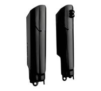 POLISPORT 8399600003 - Protège-fourche entièrement enveloppant en plastique résistant aux chocs et à l'abrasion compatible avec les motos HONDA en couleur Noir