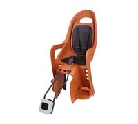 POLISPORT 8406000034 Groovy Maxi 29″ - Siège Vélo Enfant Arrière, Montage sur Cadre, 9 Mois-6 Ans, Max 22 Kg, Siège Arrière, Compatible Roues 29″ Et Petits Cadres - Marron Caramel/Noir