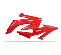 POLISPORT 8410300003 - Caches de Radiateur Solides et durables Compatible avec Les Motos Honda en Couleur Rouge