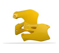POLISPORT 8412000001 - Caches de Radiateur Solides et durables Compatible avec Les Motos Suzuki en Couleur Jaune