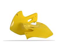 POLISPORT 8412100001 - Caches de Radiateur solides et durables compatible avec les motos SUZUKI en couleur Jaune