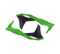 POLISPORT 8412300001 - Caches de Radiateur Solides et durables Compatible avec Les Motos Kawasaki en Couleur Vert/Noir