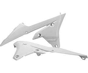 POLISPORT 8417200002 - Caches de Radiateur Solides et durables Compatible avec Les Motos Yamaha en Couleur Blanc