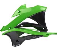 POLISPORT 8417300001 - Caches de Radiateur Solides et durables Compatible avec Les Motos Kawasaki en Couleur Vert/Noir