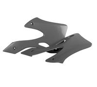 POLISPORT 8419200011 - Paire de revêtements de radiateur Solides et durables compatibles avec Les Motos Kawasaki de Couleur Grise