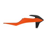 POLISPORT 8422100011 - Caches de Radiateur Solides et durables Compatible avec Les Motos KTM en Couleur Noir/Orange