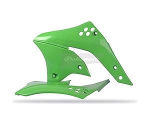 Polisport 8426200006 - Caches de Radiateur Solides et durables Compatible avec Les Motos Kawasaki en Couleur Vert