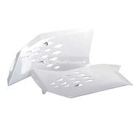 POLISPORT 8428200084 - Caches de Radiateur Solides et durables Compatible avec Les Motos KTM en Couleur Blanc