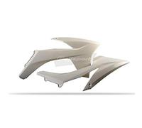 POLISPORT 8428600001 - Caches de Radiateur Solides et durables Compatible avec Les Motos KTM en Couleur Blanc
